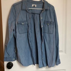Denim button down